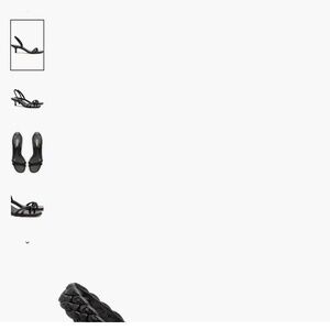 Larroudé Mini Annie Sandal In Black Leather - Size 10